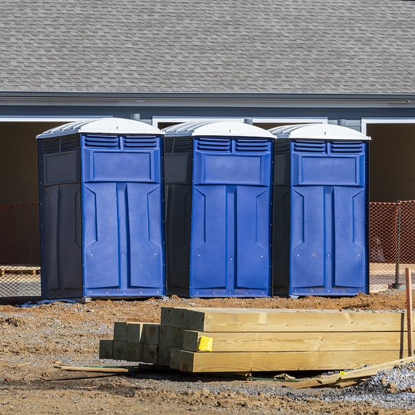 how can i report damages or issues with the porta potties during my rental period in Delhi Ohio